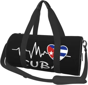 Cuba Heartbeat Duffel Bag Gym Bag Travel Sports Tote Large Foldable Beach Swim Yoga6