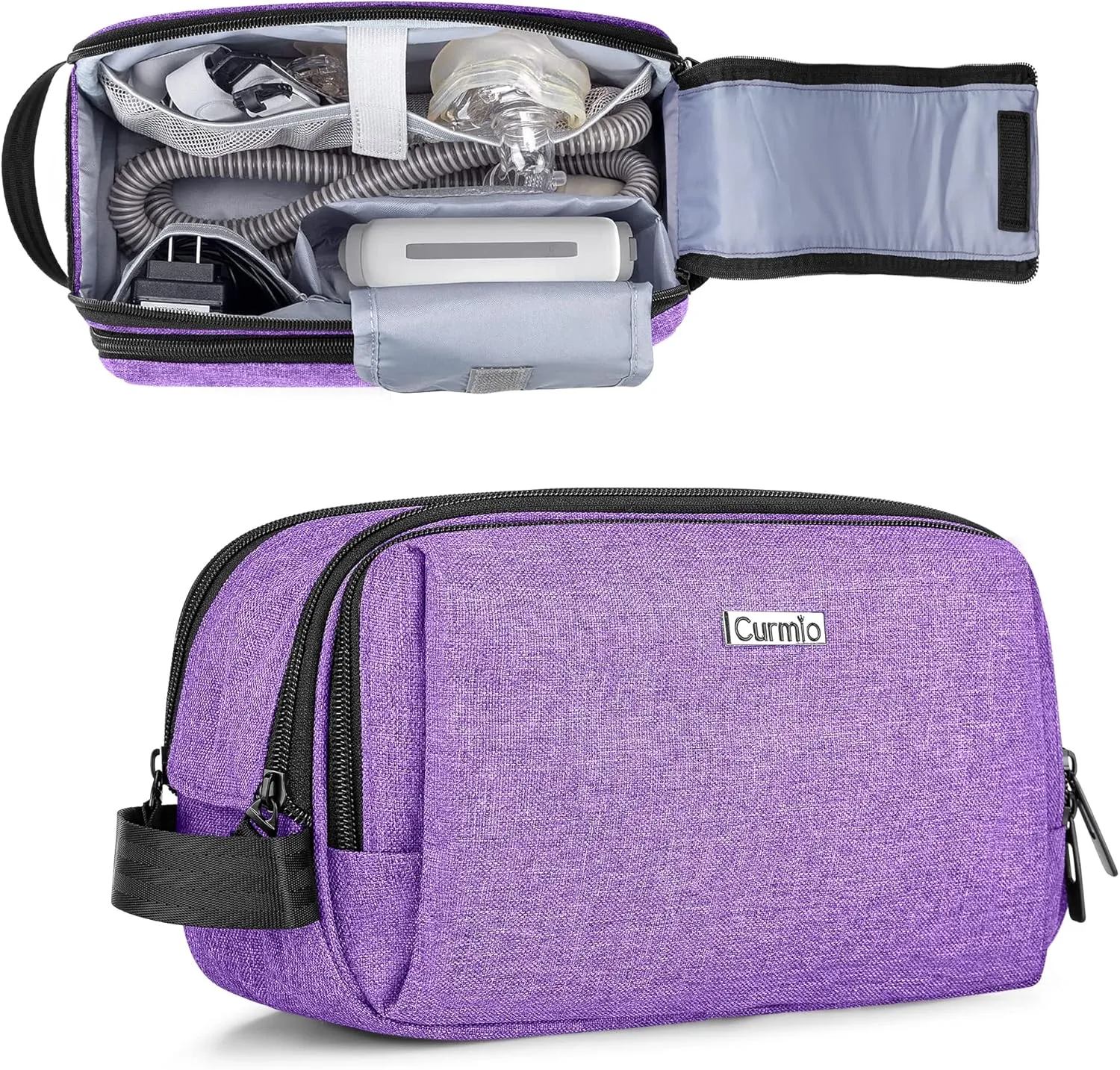 CURMIO CPAP Travel Bag Compatible with ResMed AirMini Machine, Portable CPAP Supplies Carrying Case Storage Bag
