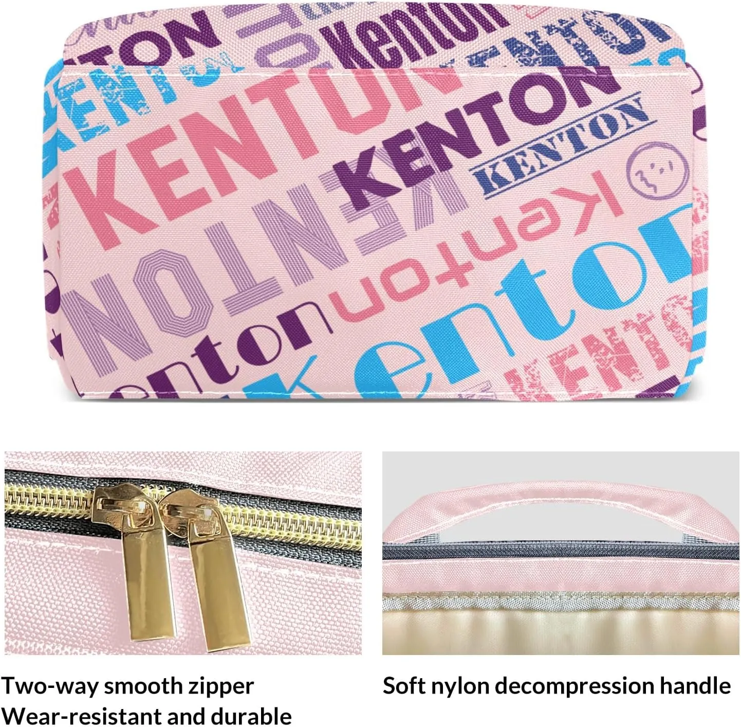 Custom Name Boy Baby Bags, Nylon Personalized Diaper Bag Backpack for Baby Boy Mom, Large Capacity, Waterproof, Multifunctional, Adjustable Shoulder Straps, 16 inches