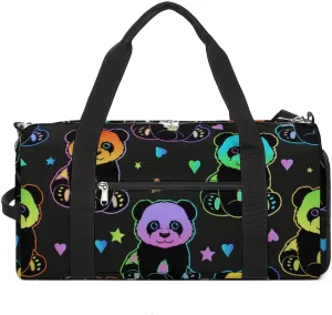 Cute Cats Head Portable Large Capacity Fully Printed Fitness Bag Unisex