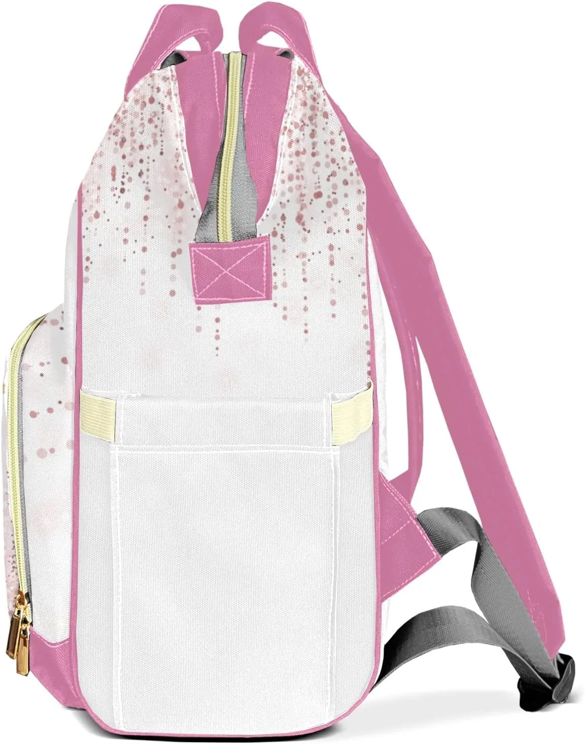 Cute Elephant Butterfly Personalized Diaper Bags Waterproof Backpack Shoulder Daypack for Mother's Day Gifts