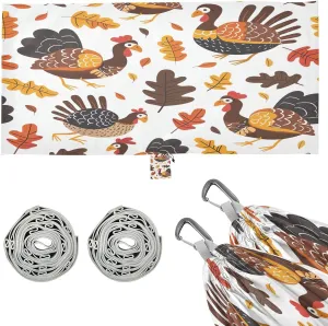 Cute Thanksgiving Turkey Camping Hammock, 330 lbs with 2 Tree Straps, Carry Bag, Single Portable Hammock for Outdoor/Indoor, Hiking, Beach, Backpacking, Travel