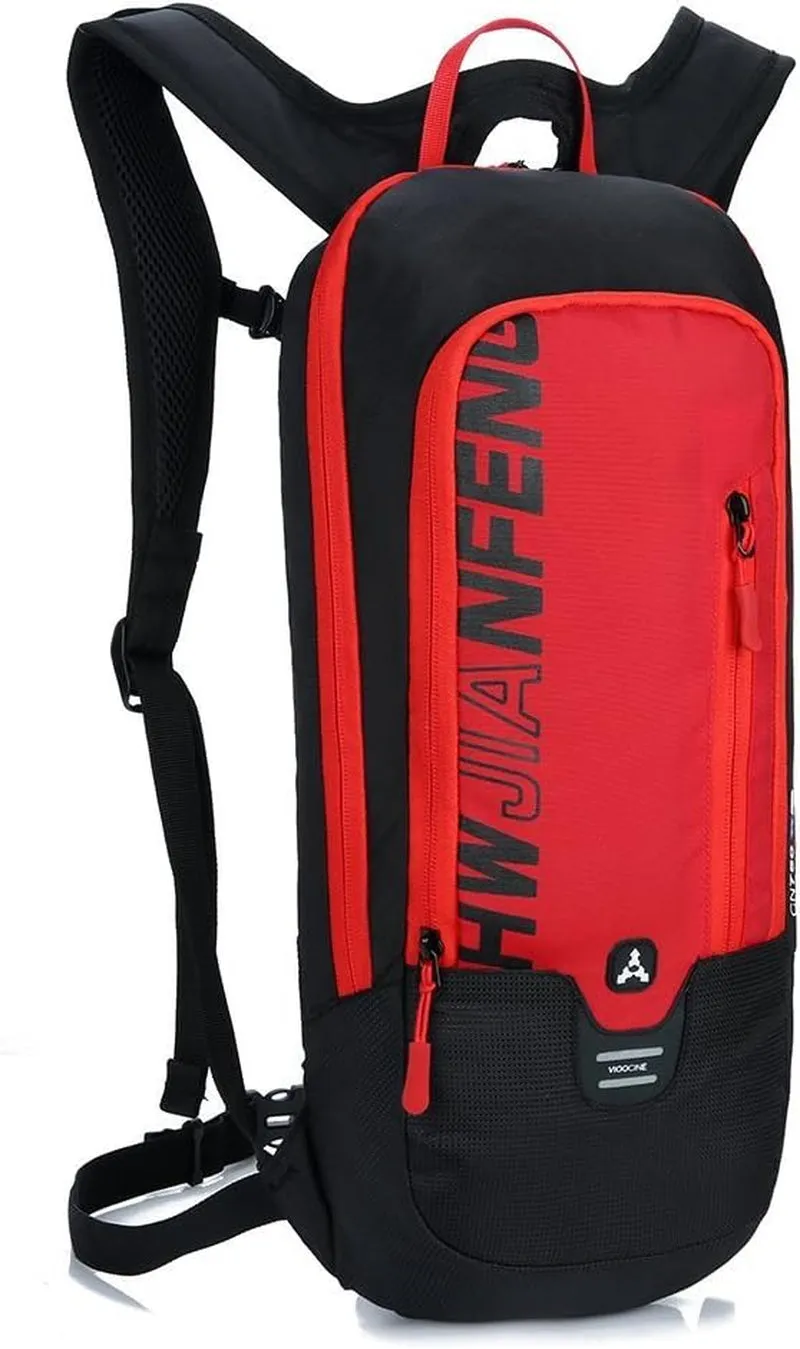 Cycling Backpack, 10L Bicycle Backpack Waterproof Breathable Bag for Outdoor Travel Hiking Climbing Biking Running Skiing (Red)