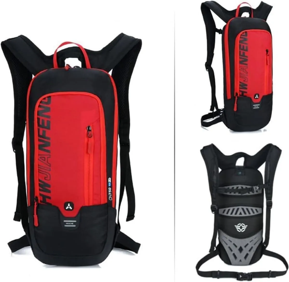 Cycling Backpack, 10L Bicycle Backpack Waterproof Breathable Bag for Outdoor Travel Hiking Climbing Biking Running Skiing (Red)