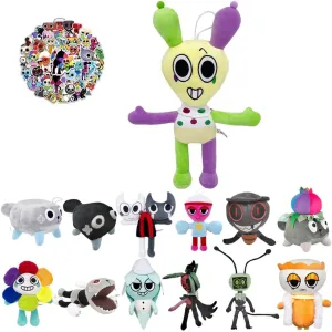 Dandy World Themed Plush, Horror Game Plushies for Game Fans, Teens,Adult, Home Decor and Gaming Merchandise(Purple Bunny