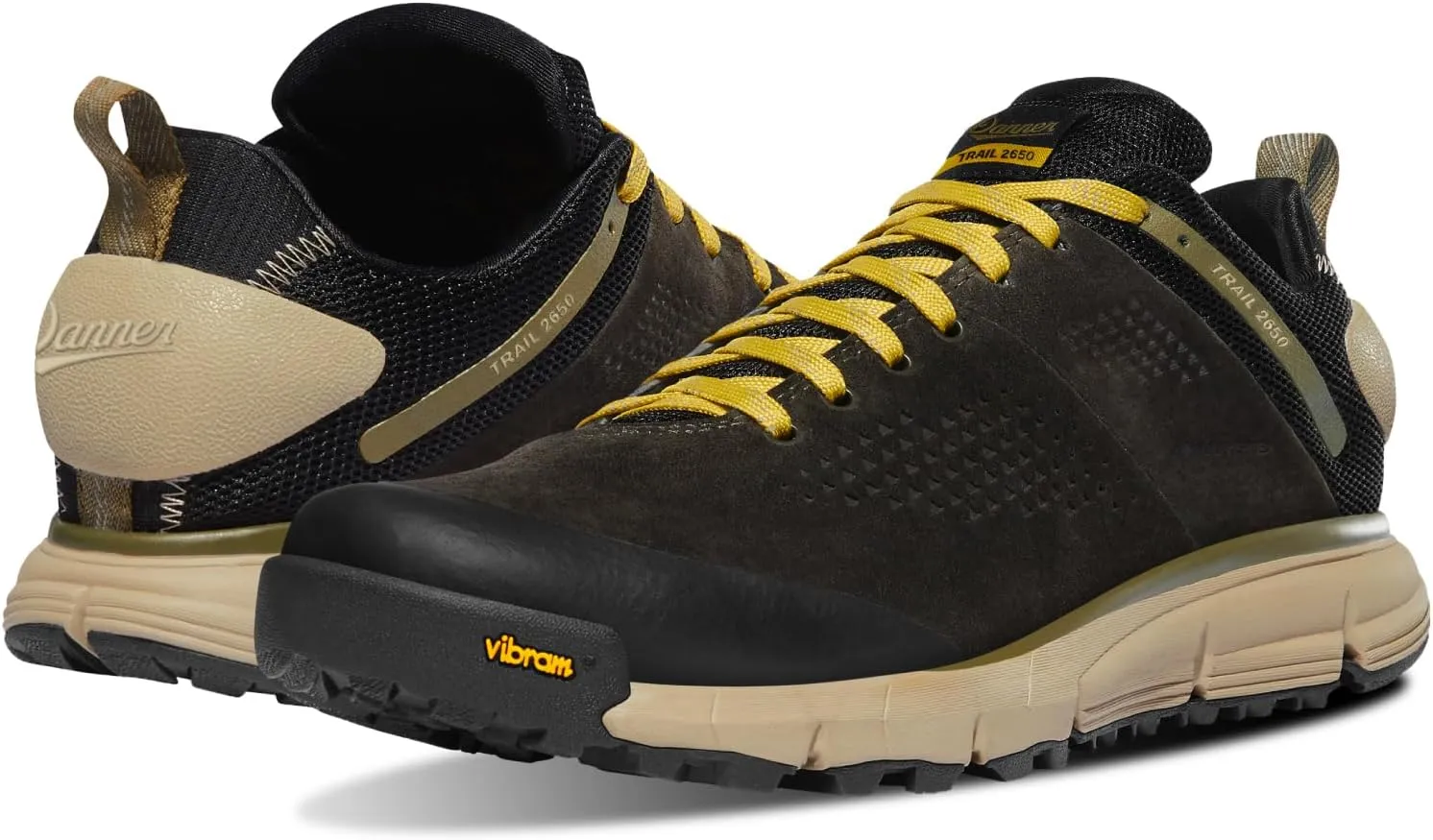 Danner Trail 2650 3” Waterproof Hiking Shoes for Men - Durable Leather & Textile Upper with Breathable Gore-Tex Lining and Vibram Traction Outsole