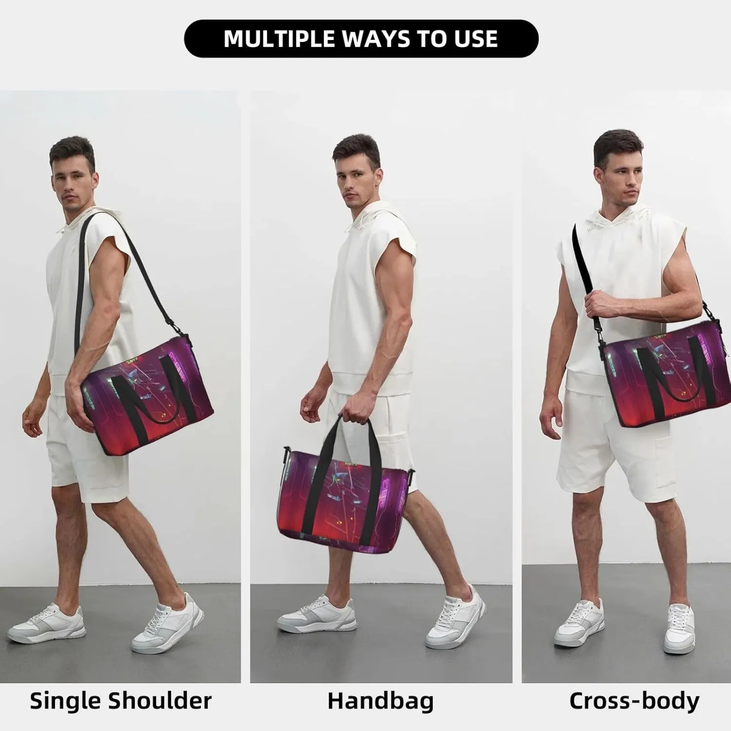 Darts Arrows Furture Travel Bags, Weekender Carry On For Women, Sports Gym Bag, Workout Duffel Bag,Overnight