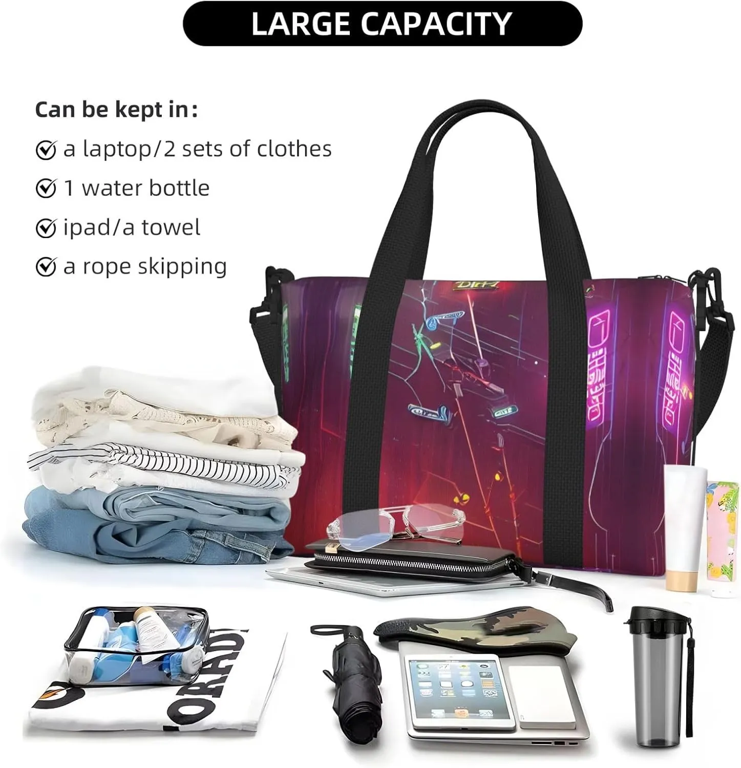 Darts Arrows Furture Travel Bags, Weekender Carry On For Women, Sports Gym Bag, Workout Duffel Bag,Overnight
