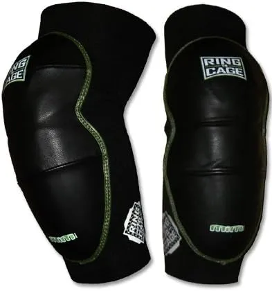 Deluxe MiM-Foam Elbow Pads - Leather for Muay Thai, MMA, Kickboxing, Stand up,