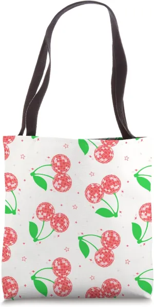 Disco Cherry Balls Pattern Tote Bag
