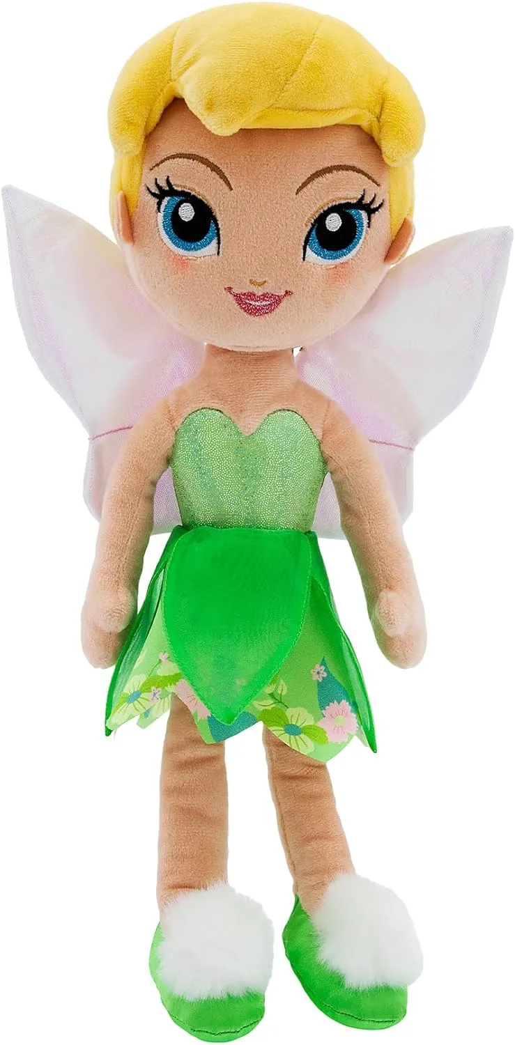 Disney Store Official Princess Plush Doll, Tinker Bell from Peter Pan, Medium 14 Inches, Soft Plushy with Embroidered Features, Princess Toys for Girls, Disney Dolls, Stuffed Animals for Girls