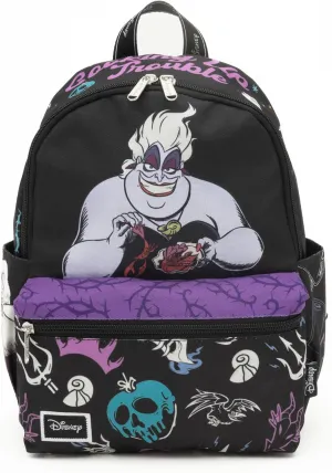 Disney Villains - Ursula 13"" Deluxe Nylon Daypack, Black