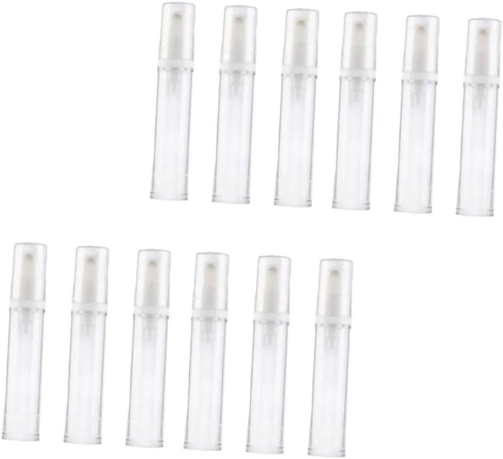 DOITOOL 3sets Plastic Refillable Spray Bottles Mini Press Pump Bottle for Essential Oils Aromatherapy Travel 12pcs*3