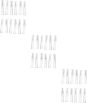 DOITOOL 3sets Plastic Refillable Spray Bottles Mini Press Pump Bottle for Essential Oils Aromatherapy Travel 12pcs*3