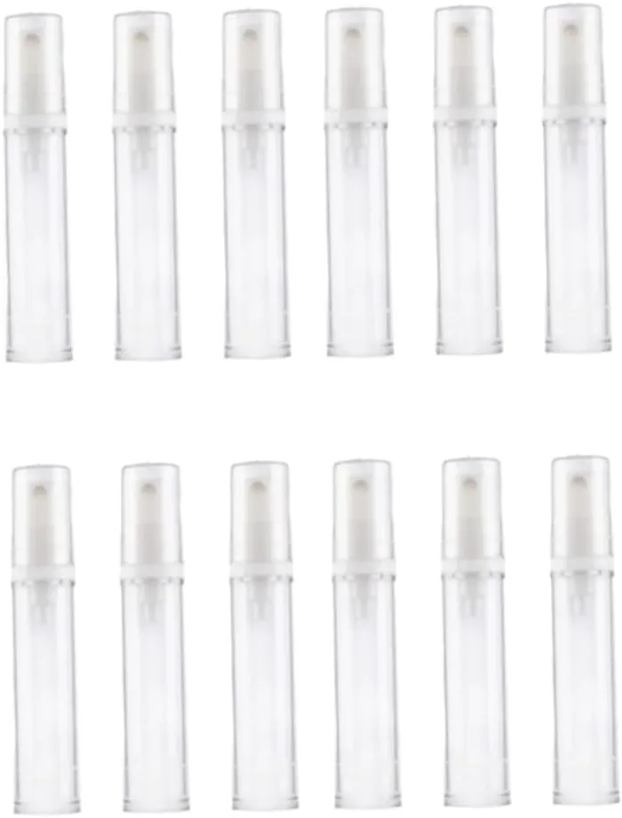 DOITOOL 3sets Plastic Refillable Spray Bottles Mini Press Pump Bottle for Essential Oils Aromatherapy Travel 12pcs*3