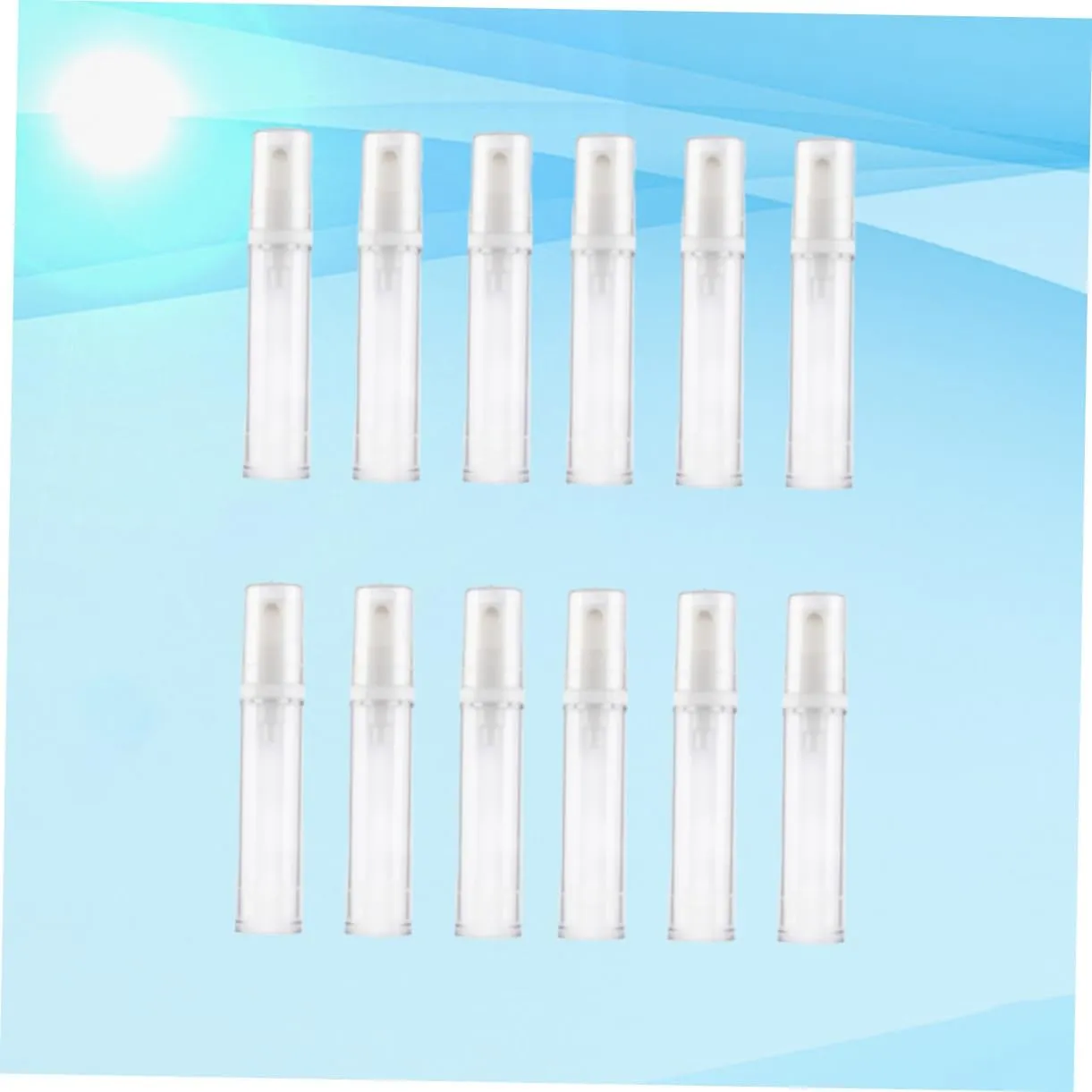 DOITOOL 3sets Plastic Refillable Spray Bottles Mini Press Pump Bottle for Essential Oils Aromatherapy Travel 12pcs*3