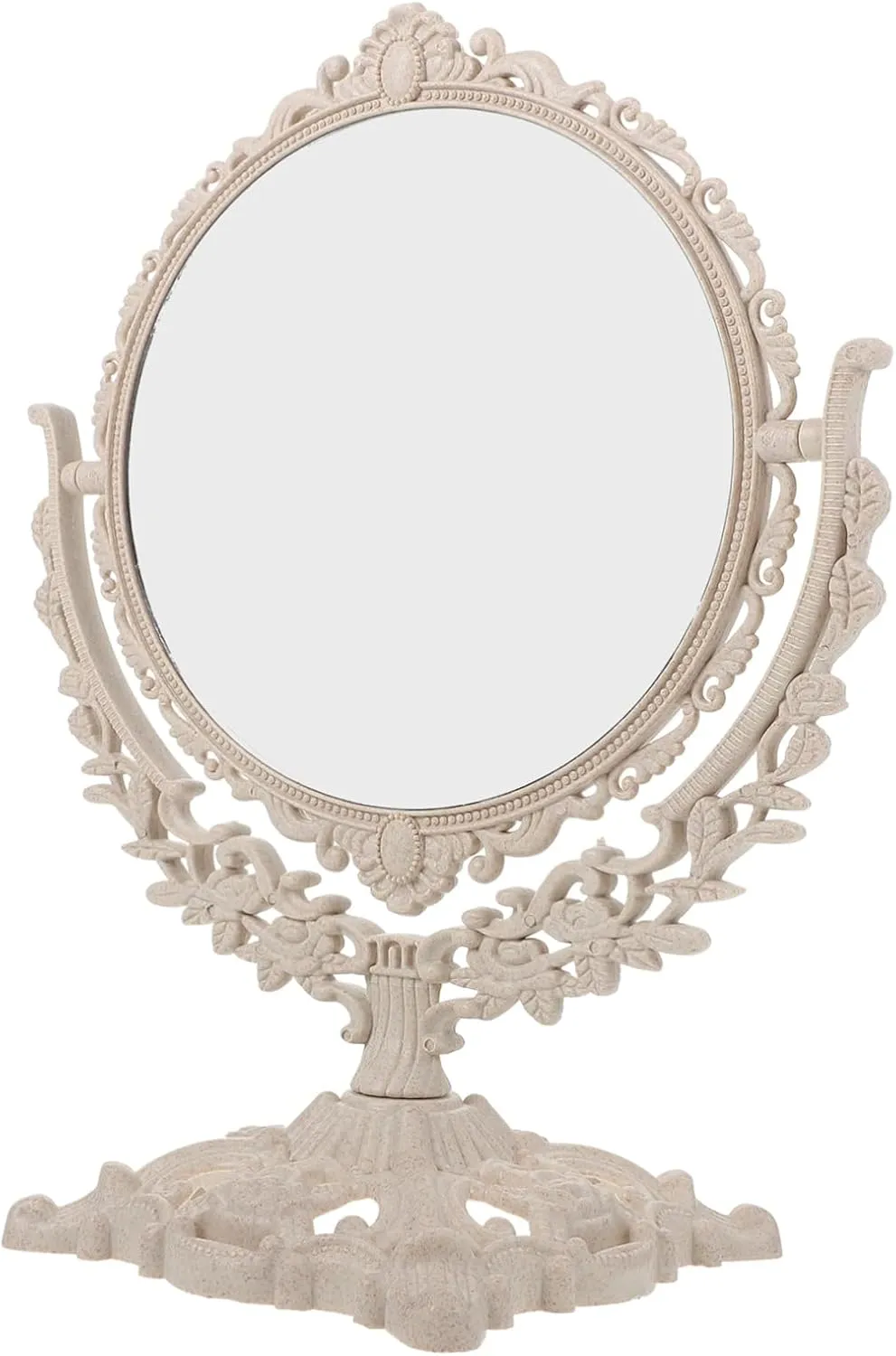 DOITOOL Table Mirror Makeup Mirror Surface Retro Design Easy to Maintain Desk Accessory