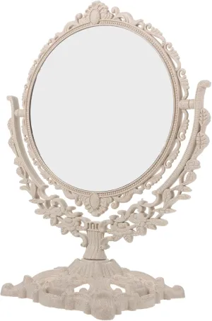DOITOOL Table Mirror Makeup Mirror Surface Retro Design Easy to Maintain Desk Accessory