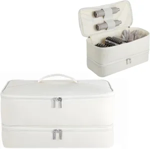 Double-Layer Carrying Case for Shark Flexstyle, Travel Case for Shark Flexstyle/FlexFusion, Portable Storage Organizer bag for Shark Flexstyle/Dyson Airwrap Styler and Attachments