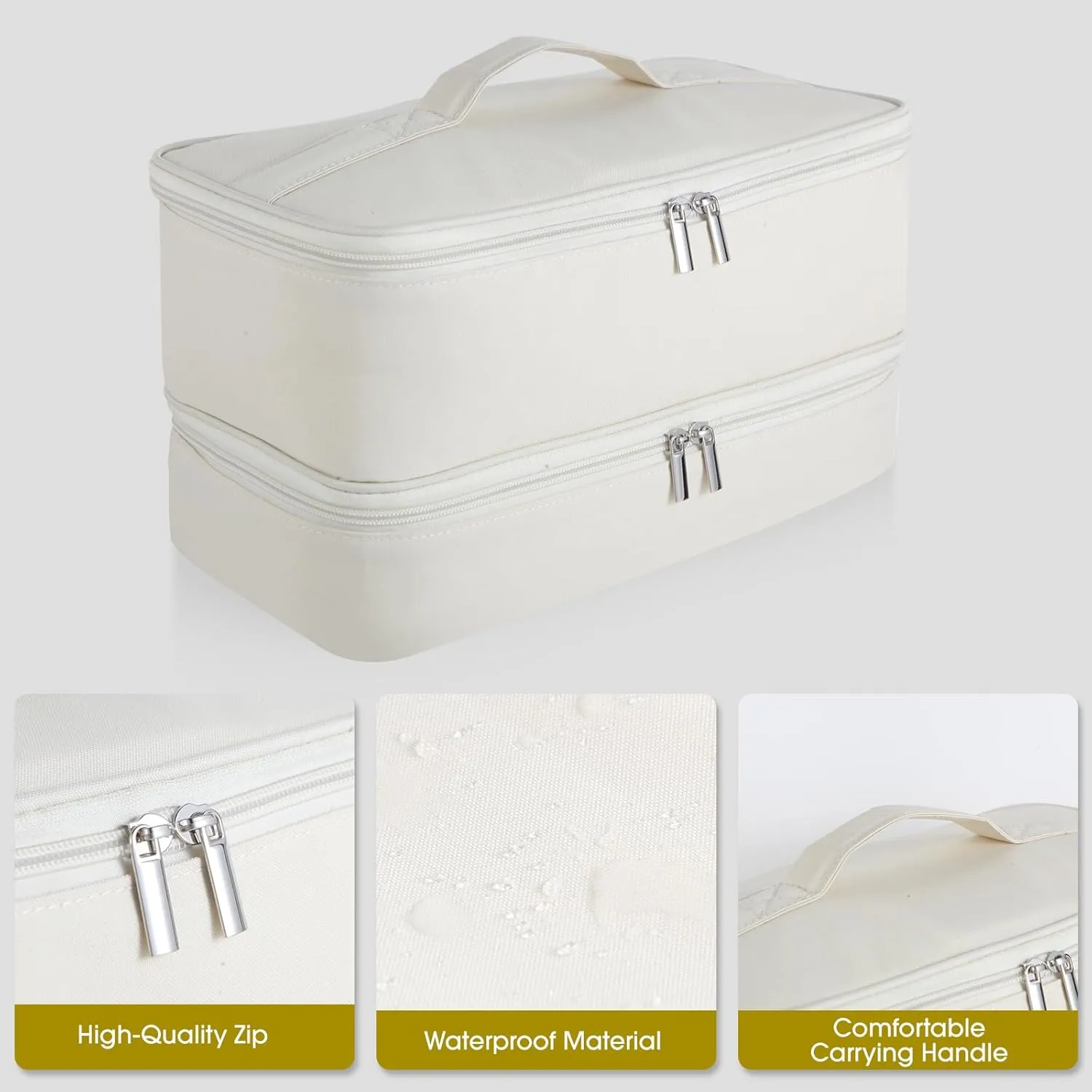 Double-Layer Carrying Case for Shark Flexstyle, Travel Case for Shark Flexstyle/FlexFusion, Portable Storage Organizer bag for Shark Flexstyle/Dyson Airwrap Styler and Attachments