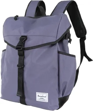 Drawstring Flap Backpack Rucksack Lightweight Travel Laptop Backpack for Women Men Carry-on Daypack 17L Commute Gym Sport, Gray Pewter
