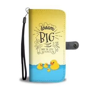 Dream Big Wallet Phone Case with RFID Blocker