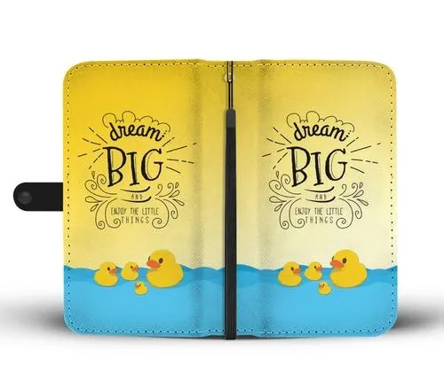Dream Big Wallet Phone Case with RFID Blocker