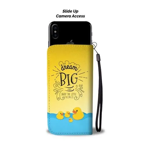 Dream Big Wallet Phone Case with RFID Blocker