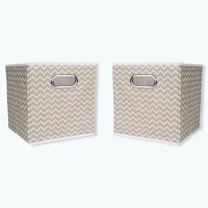 EKODE Pack of 2 Storage box non-woven fabric flexible foldable