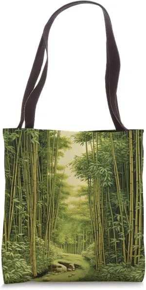 Elegance in Brushed Bamboo Aesthetic Brilliance Tote Bag