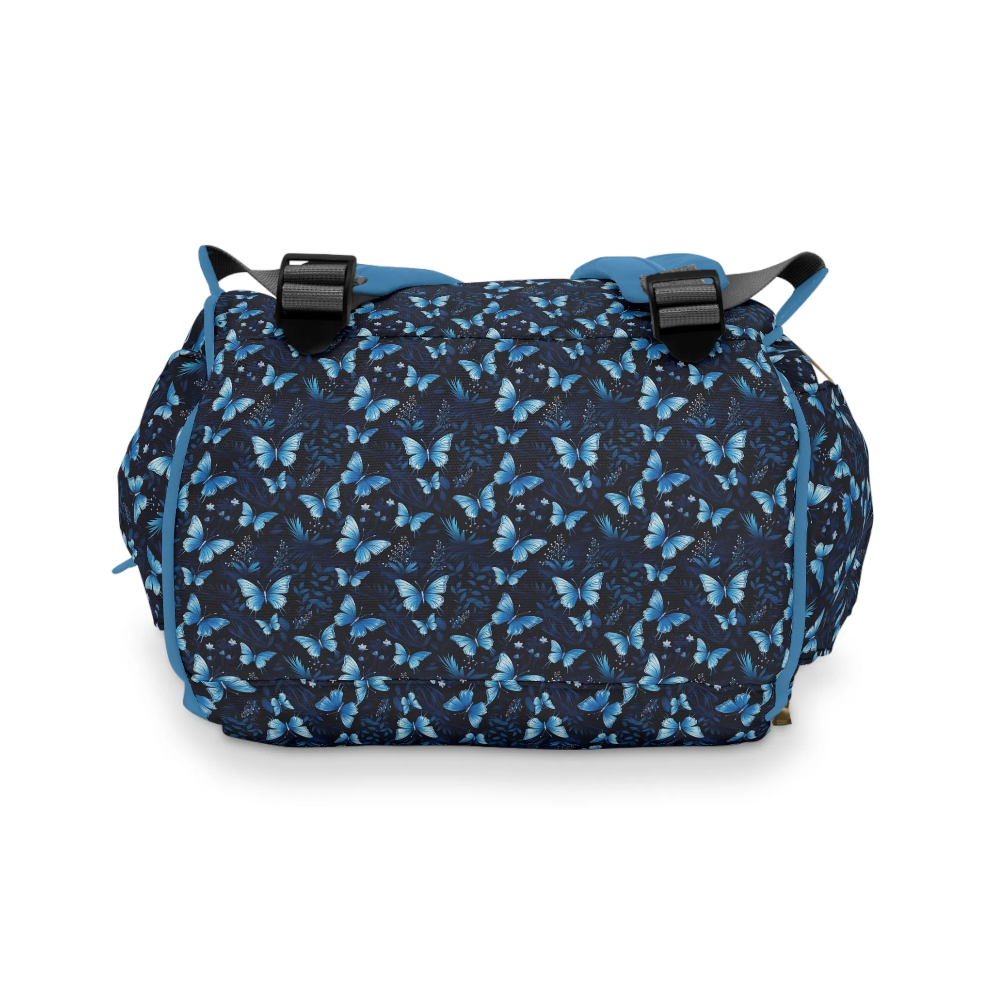 Elegant Butterfly Diaper Backpack - Lightweight & Durable Nylon Baby Bag with Beautiful Butterfly Motifs, Ideal for On-The-Go Parents