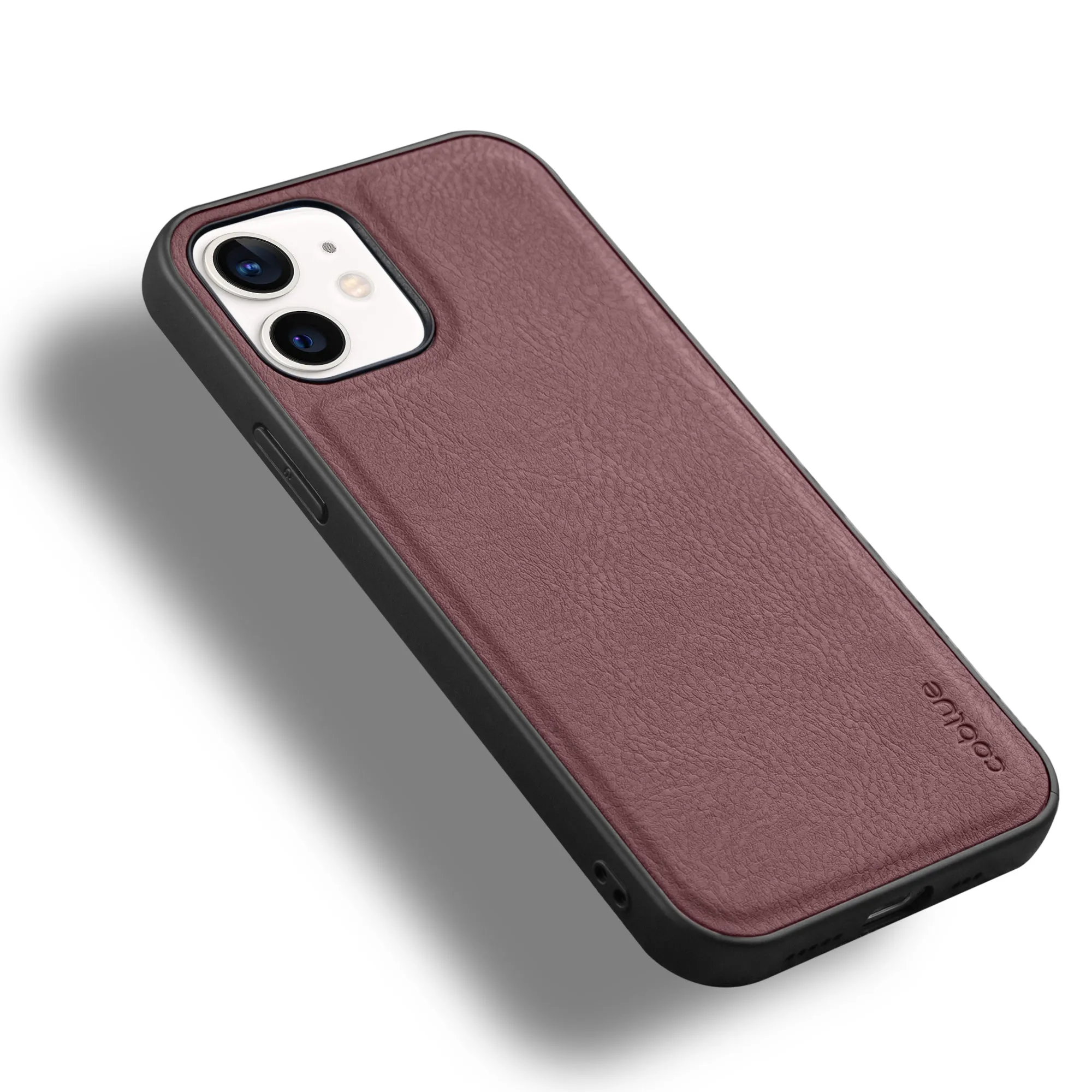 Elegant Leather Finish Back Cover for Apple iPhone 12
