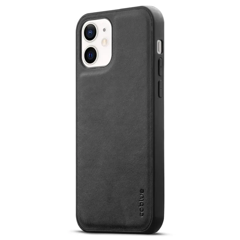 Elegant Leather Finish Back Cover for Apple iPhone 12