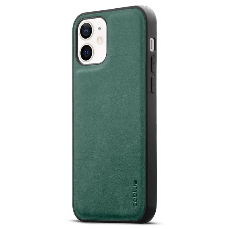 Elegant Leather Finish Back Cover for Apple iPhone 12