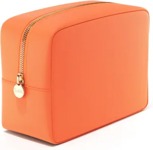 Embla Makeup Bag Travel Cosmetics Pouch and Toiletry Bag, Nylon Zipper Pouch Purse, Cute Make Up Organizer Storage Tote for Women Girls, Waterproof Travel Skincare Case, Large Makeup Bags, Apricot
