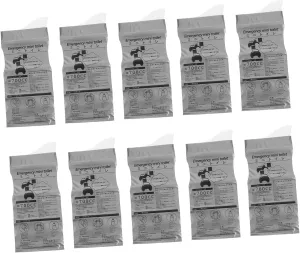 Emergency Mini Toilet 10pcs Portable Urinal Bags for Travel Car Camping Formation Unisex Leakproof Design