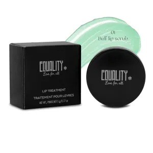 EQUALITY Buff Lip Scrub - Minty Conditioning Exfoliator for Smooth Lips, Gentle Buffing for Dry, Flaky Skin, Paraben-Free, Hypoallergenic, Non-Comedogenic, EU Compliant, Halal Certified, 5g / 0.17oz