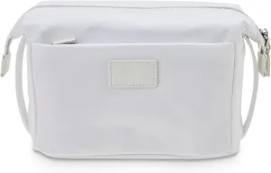 ETOILE - Jet Setter Travel Case Off White Soft Flexible and Foldable Makeup Cosmetic Travel Bag
