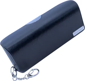 Eyeglasses Case – Vegan Leather Hard Shell Holder, One-Hand Access, Fits Sunglasses, Readers, Blue Light Glasses