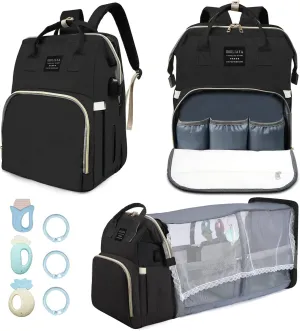 Fandiar Waterproof Diaper Bag with Changing Station