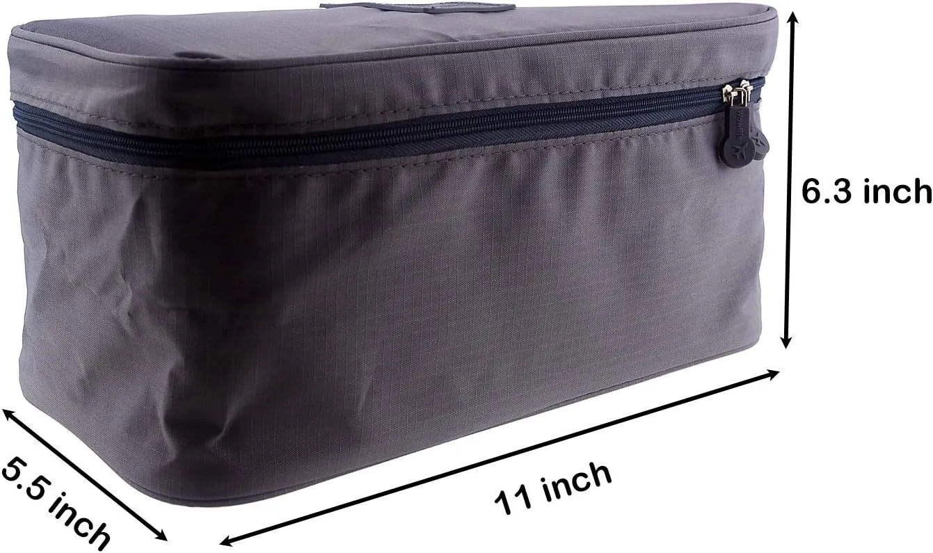 Fashion Portable Multi-Functional Travel Organizer Cosmetic Make-up Bag Luggage Storage Case Bra Underwear Pouch (Grey)