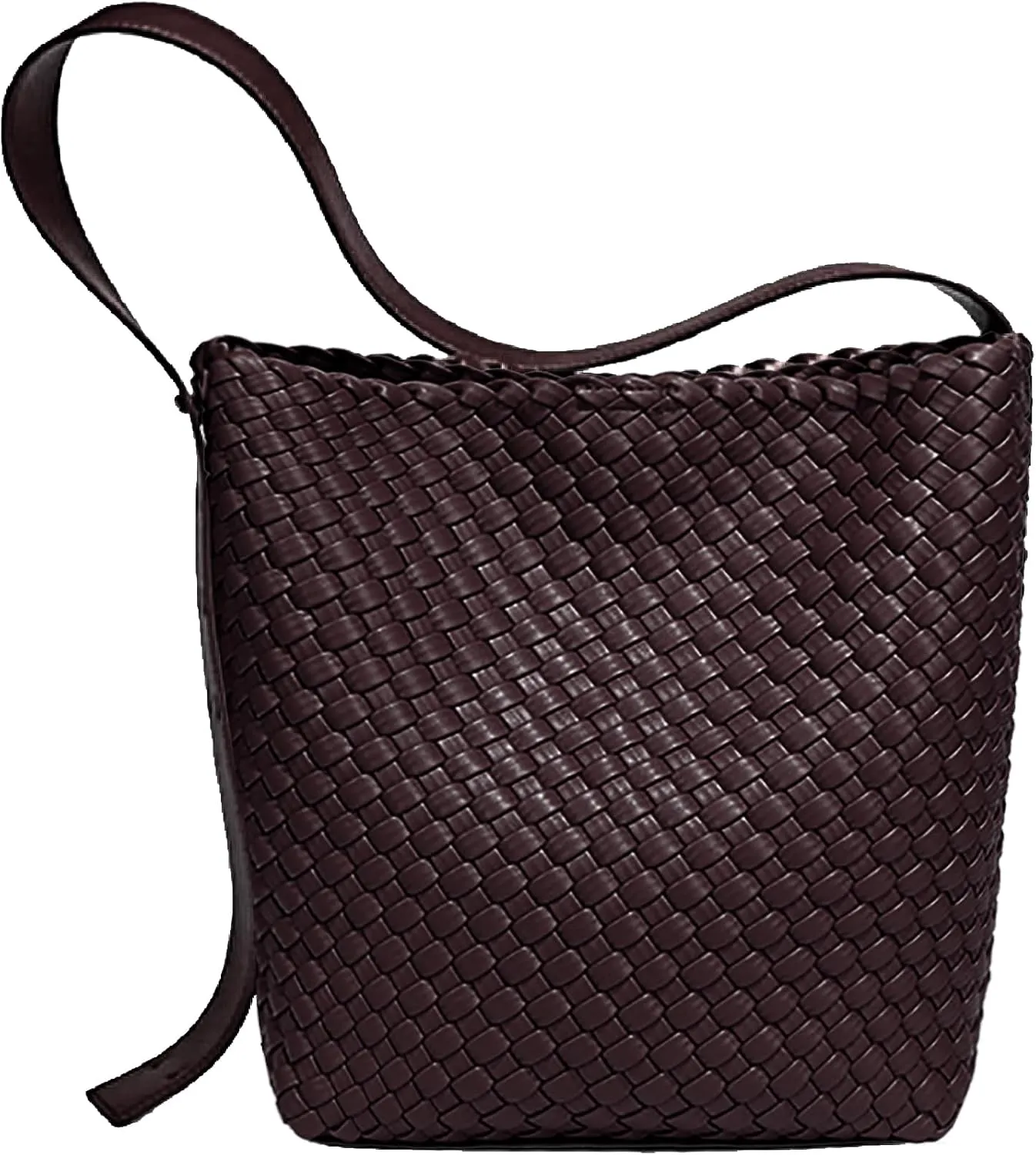 Fashion Woven Tote Bag for Women, Female Hobo Bag, Beach Handbag Purse, Travel Shoulder Bag with Adjustable Strap