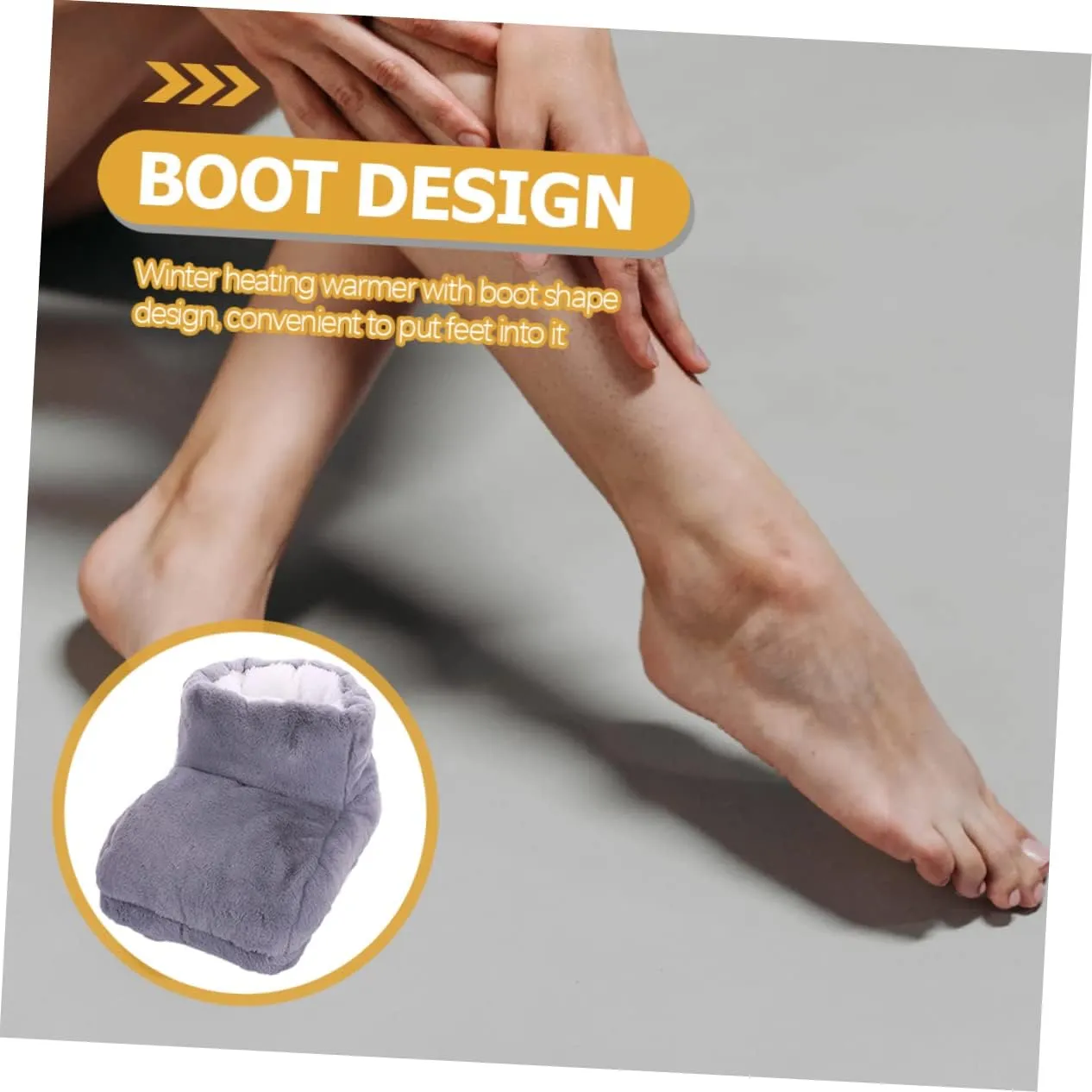 Fast Heating Rechargeable Heated Shoes Foot Warmer Toe Warmers for Winter Boot Shape Design