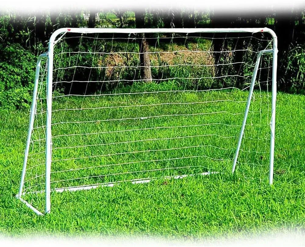 FCH Soccer Goal, 8' x 5' Soccer Goals Training Set with Net for Backyard Outdoor Indoor Quick Setup Buckles Ground Nail Football Soccer Sports