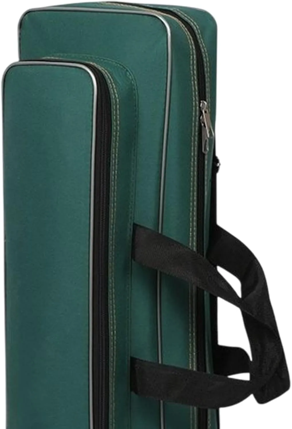 Fishing Tools Bag Fishing Rod Case Adjustable Shoulder Strap Large Capacity Rod Carrier Shoulders Bag for Ice Fishing Travel, Dark Green, 60cm