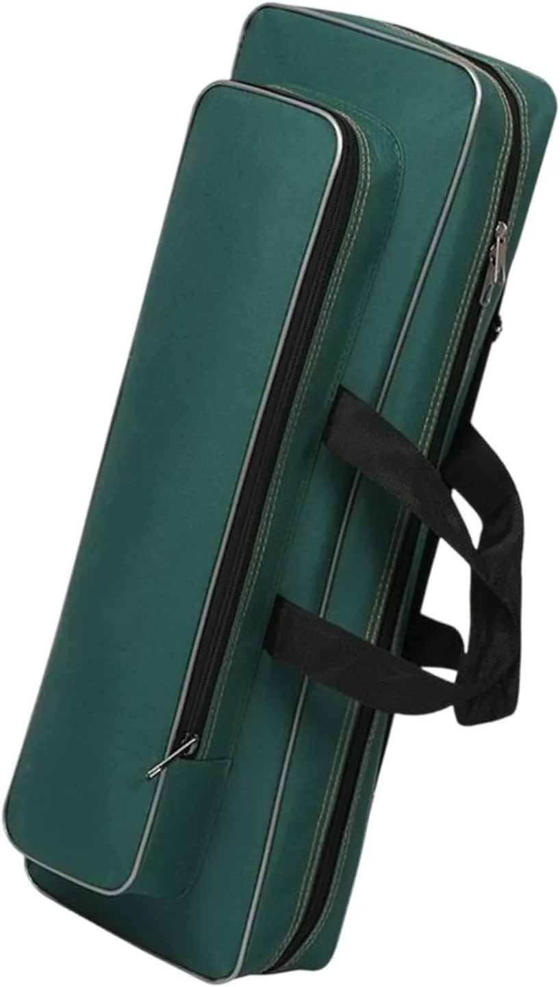 Fishing Tools Bag Fishing Rod Case Adjustable Shoulder Strap Large Capacity Rod Carrier Shoulders Bag for Ice Fishing Travel, Dark Green, 60cm
