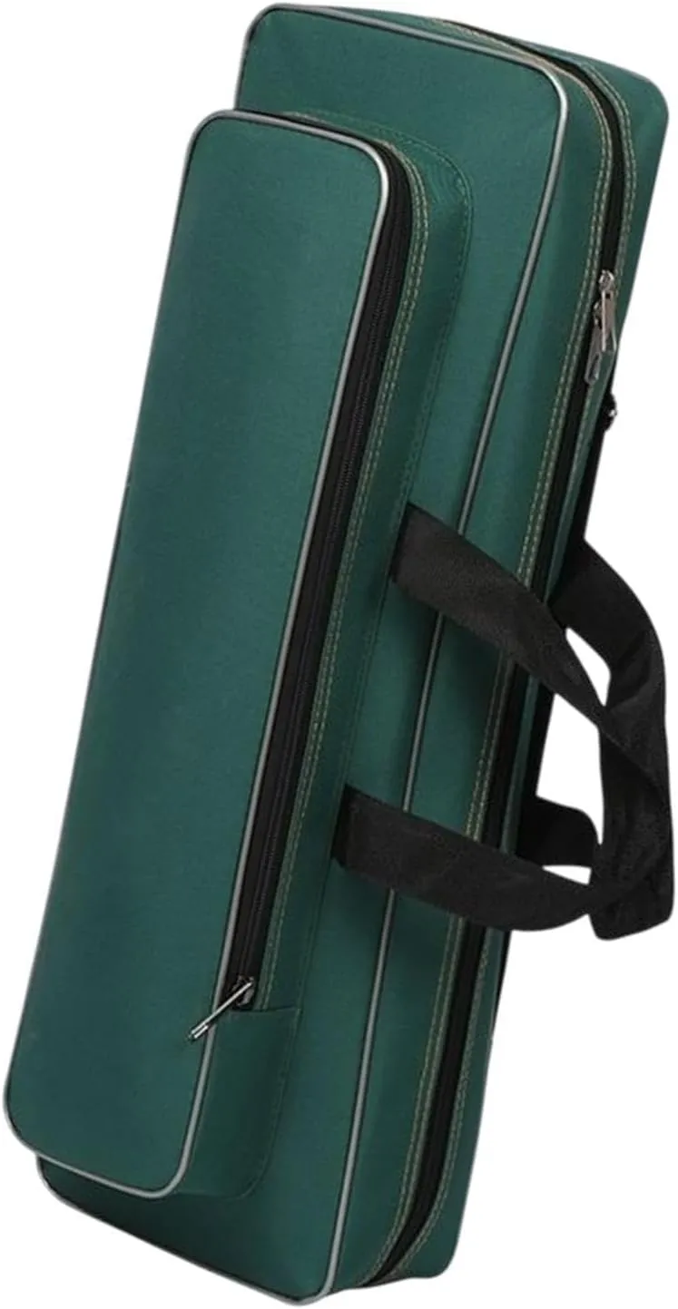 Fishing Tools Bag Fishing Rod Case Adjustable Shoulder Strap Large Capacity Rod Carrier Shoulders Bag for Ice Fishing Travel, Dark Green, 60cm