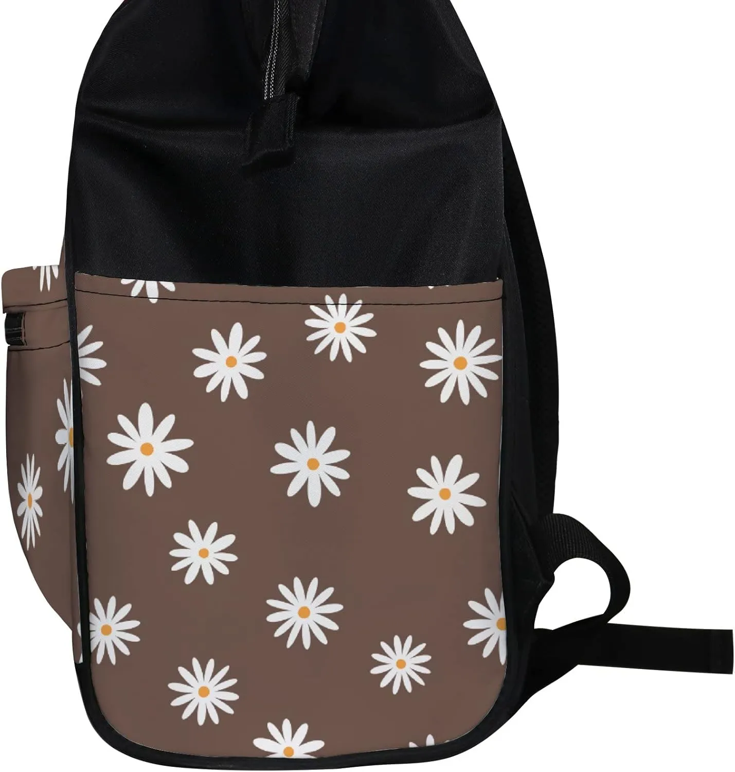 Floral Feminine Diaper Bag Backpack Waterproof Backpack Baby Nappy Changing Bag for Travel Large Capacity Durable and Stylish for Woman