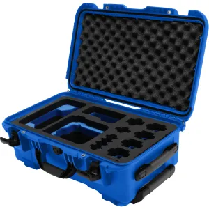 Foama Wheeled Carry-On Hard Case with Foam Insert for Sony FX-6 (Blue/Blue, 28.5L)