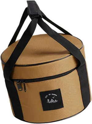 Folding Food Container Round Picnics Storage Pouches Outdoor Dining Gear Bag for Picnics Essential